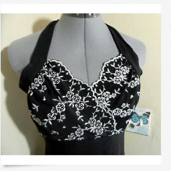 STUDIO Y Maurices Semi Formal Midi Dress Jr. 9 Blk - Picture 3 of 7